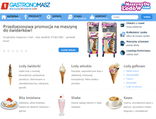 Tablet Screenshot of maszynydolodow.com